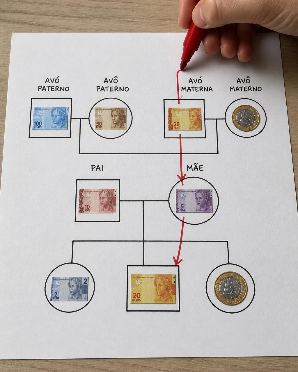 Genograma financeiro: Herança emocional