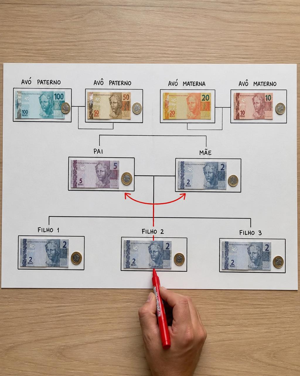 Genograma financeiro: Parentalidade financeira